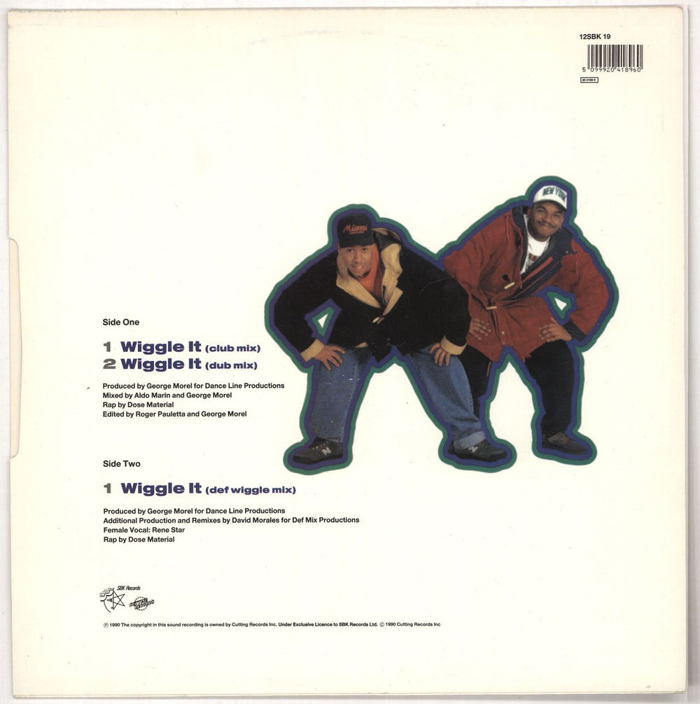 2 In A Room Wiggle It UK 12" vinyl single (12 inch record / Maxi-single) 5099920418960