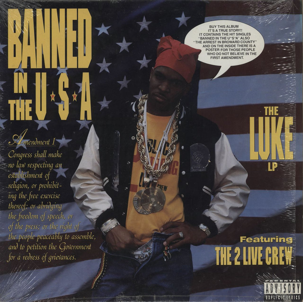 2 Live Crew The Luke LP - Banned In The USA - EX US vinyl LP album (LP record) 91424-1