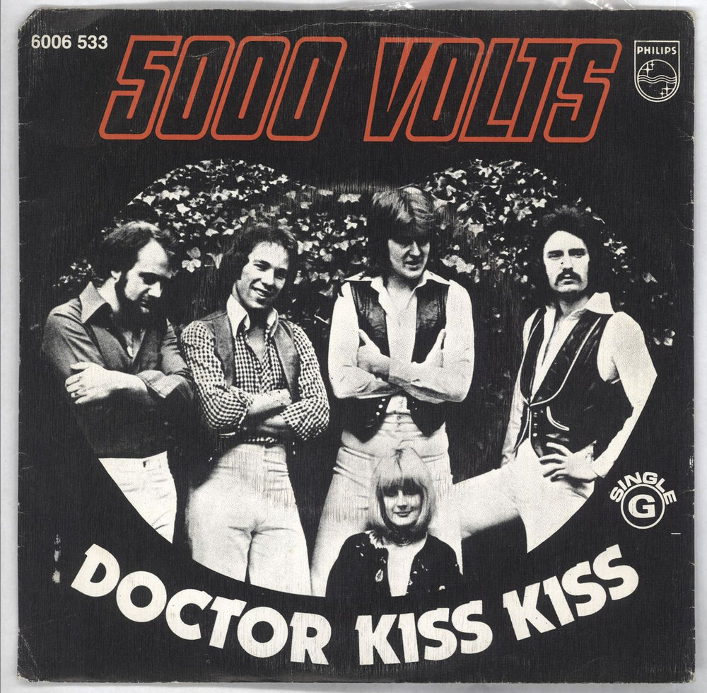 5000 Volts Doctor Kiss Kiss - wide centre Portugese 7" vinyl single (7 inch record / 45) 6006533