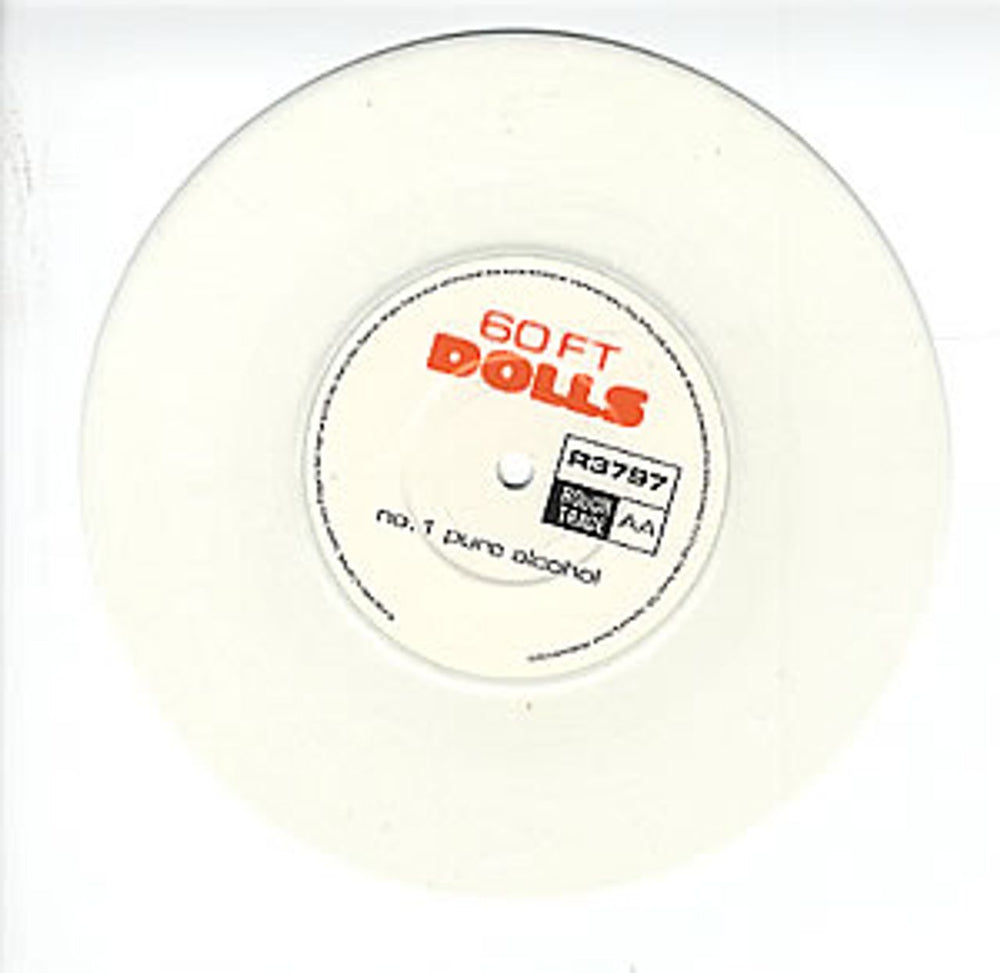 60ft Dolls White Knuckle Ride - White Vinyl UK 7" vinyl single (7 inch record / 45) 60F07WH78662