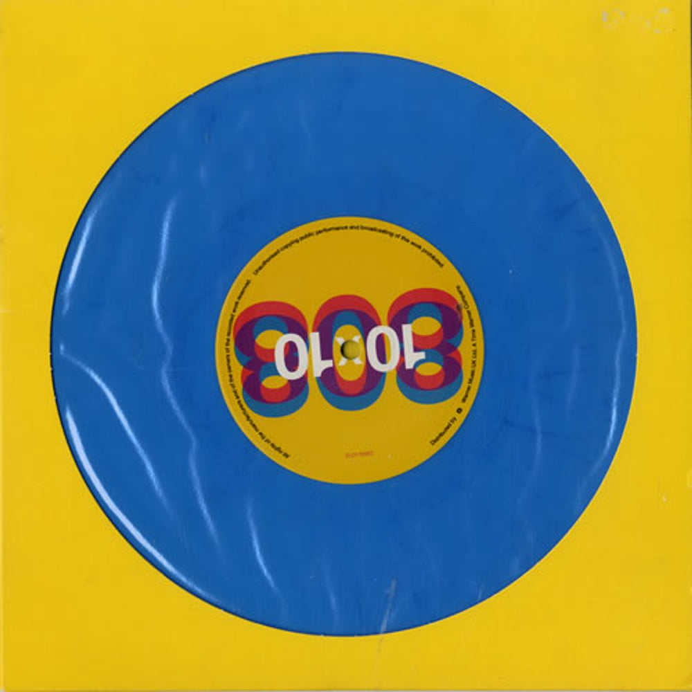 808 State 10 X 10 - Ten By Ten - Blue Vinyl UK 10" vinyl single (10 inch record) ZANG42TE