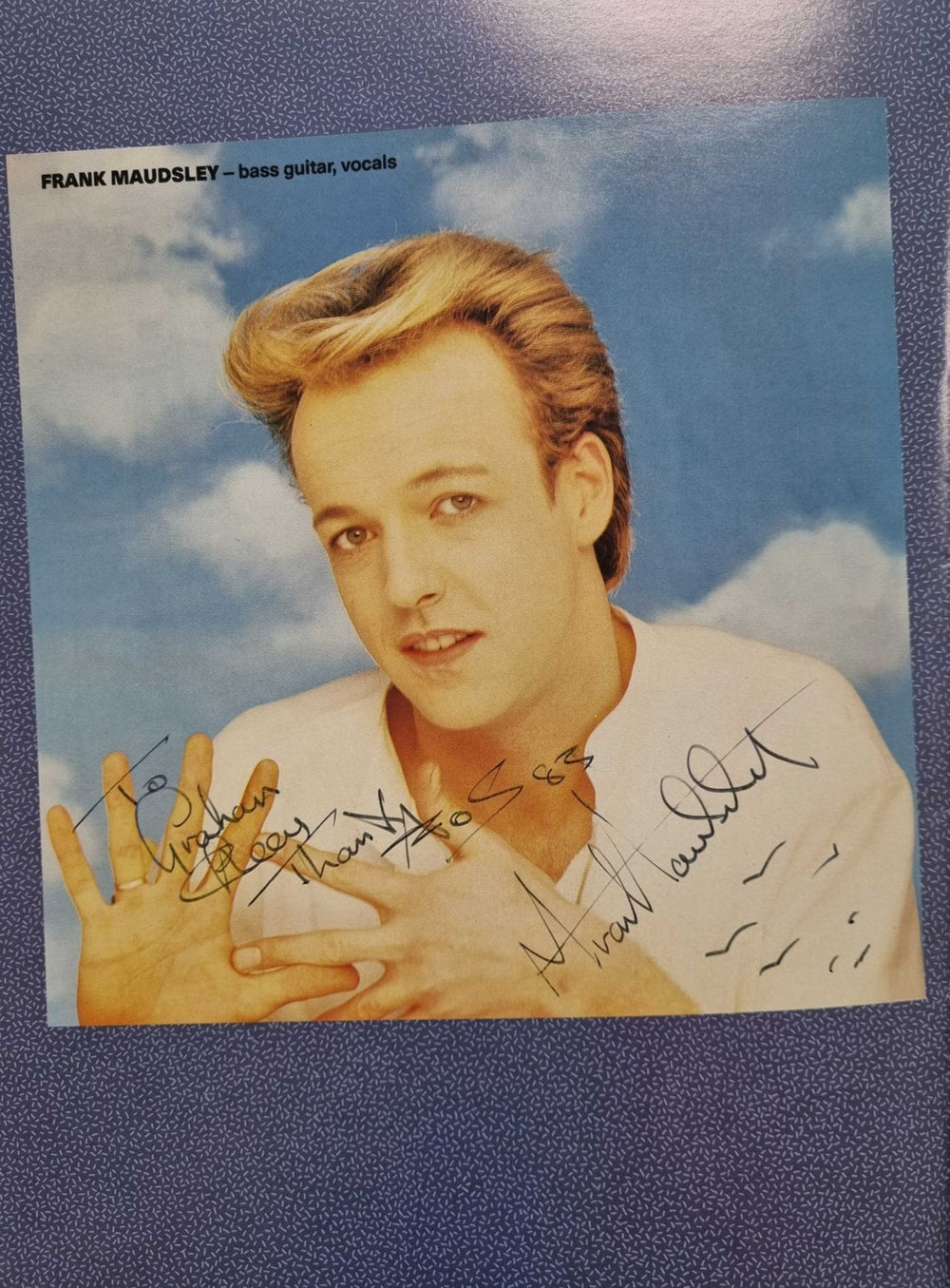 A Flock Of Seagulls 1983 Tour - Autographed UK tour programme