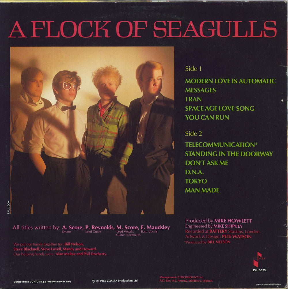 A Flock Of Seagulls A Flock Of Seagulls Italian vinyl LP album (LP record)