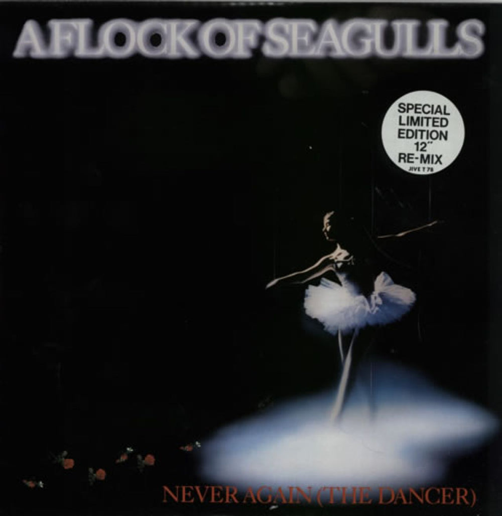 A Flock Of Seagulls Never Again (The Dancer) UK 12" vinyl single (12 inch record / Maxi-single) JIVET78