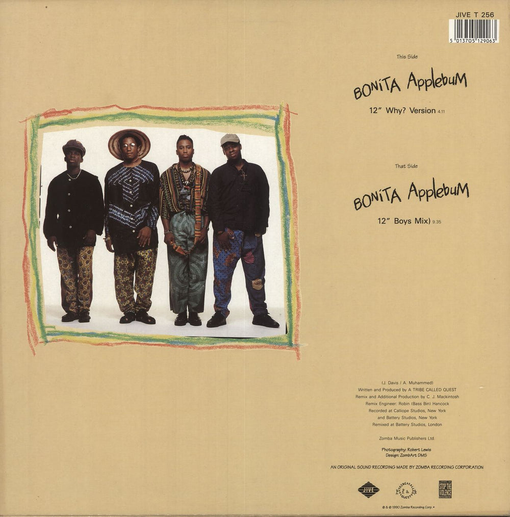 A Tribe Called Quest Bonita Applebum UK 12" vinyl single (12 inch record / Maxi-single) 5013705129063