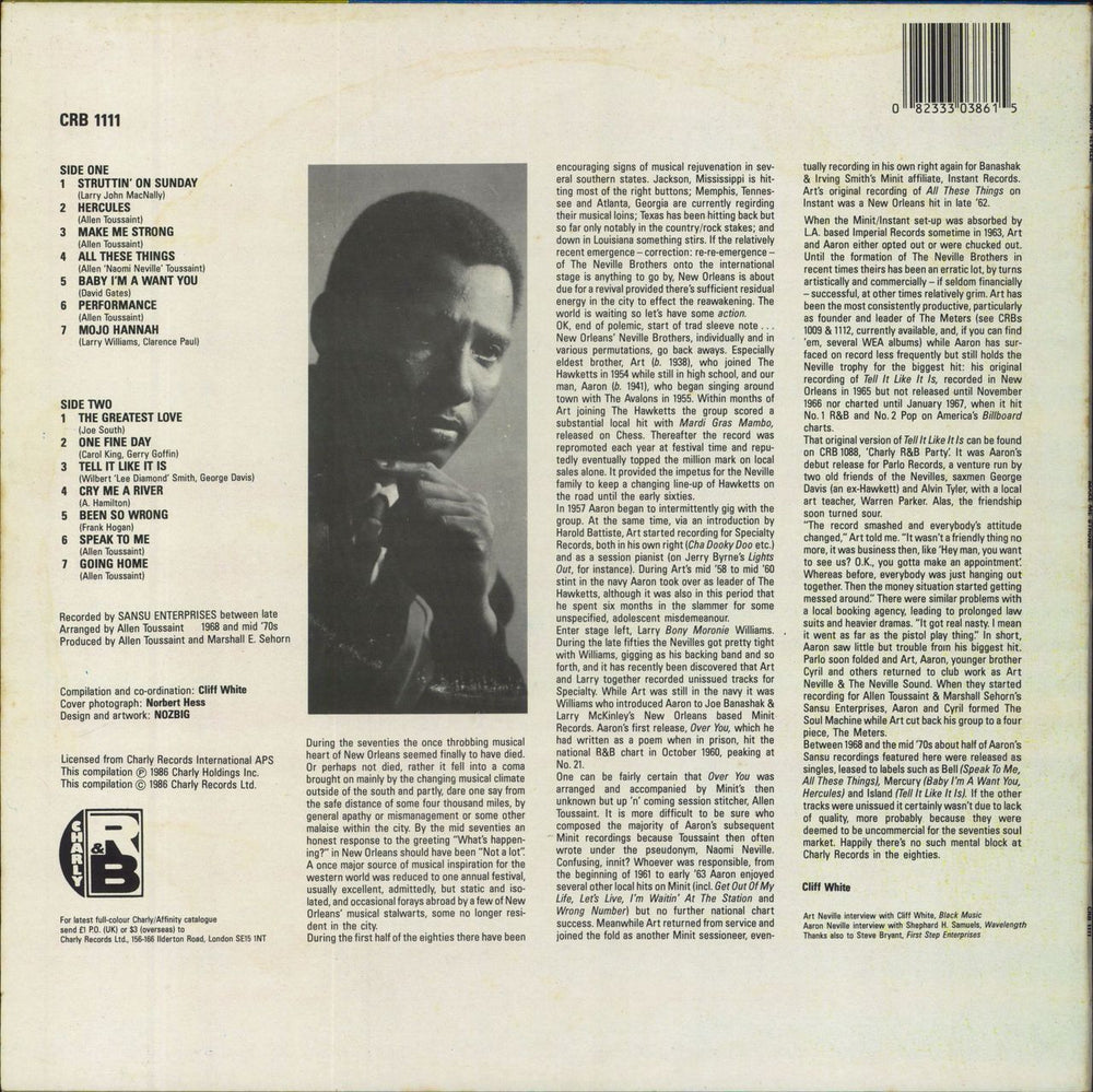 Aaron Neville Make Me Strong UK vinyl LP album (LP record) 082333038615