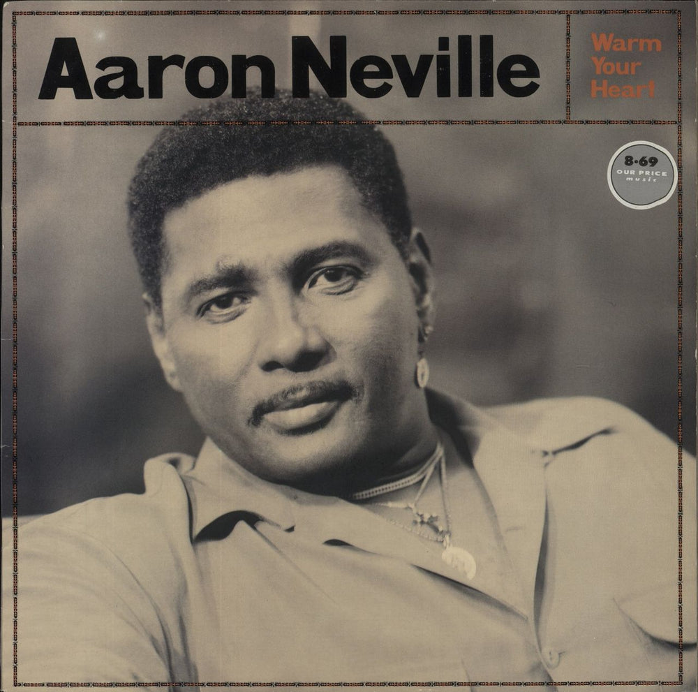 Aaron Neville Warm Your Heart - EX UK vinyl LP album (LP record) 397148-1