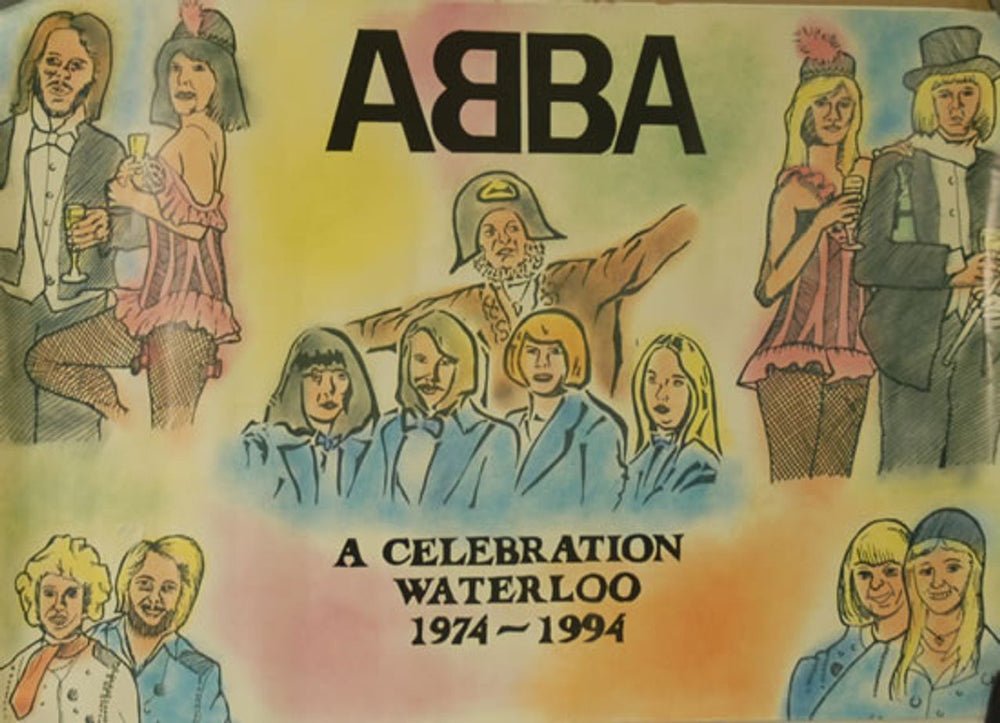 Abba A Celebration Waterloo 1974-1994 UK poster 17 X 24