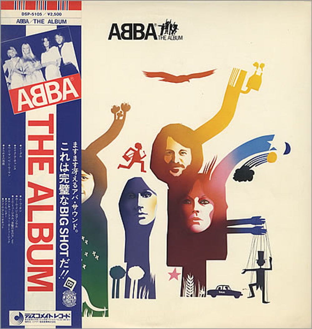 Abba ABBA The Album - Red, White & Blue Obi Japanese vinyl LP album (LP record) DSP-5105