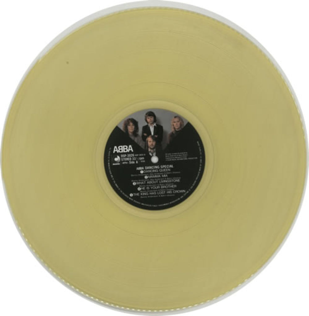 Abba Dancing Special - Yellow vinyl + Obi Japanese vinyl LP album (LP record) ABBLPDA02197