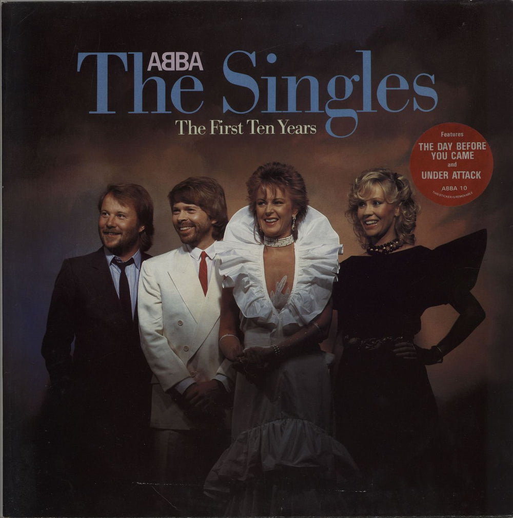 Abba The Singles - The First Ten Years + Hype Sticker - EX UK 2-LP vinyl record set (Double LP Album) ABBA10