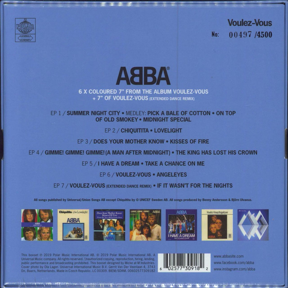 Abba Voulez-Vous - 7" Singles Boxset - Sealed UK 7" single box set 602577309182