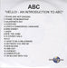 ABC Hello! An Introduction To ABC UK Promo CD-R acetate CD ACETATE