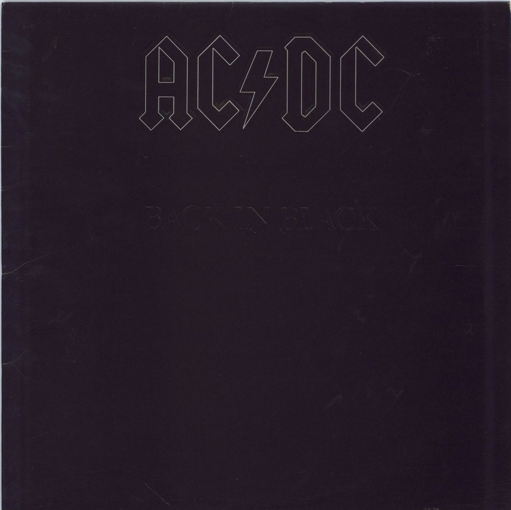 AC/DC Back In Black - 1st - VG+ UK vinyl LP album (LP record) K50735