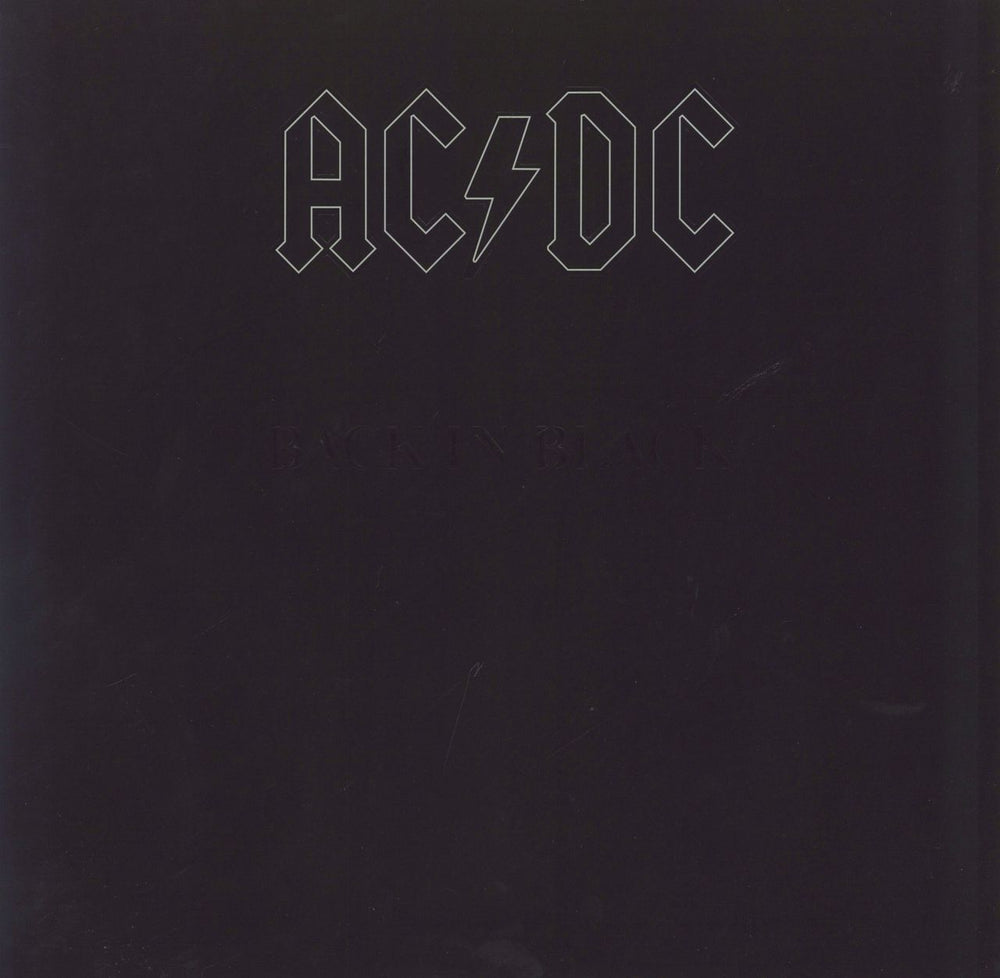 AC/DC Back In Black - Reissue UK vinyl LP album (LP record) 5107651