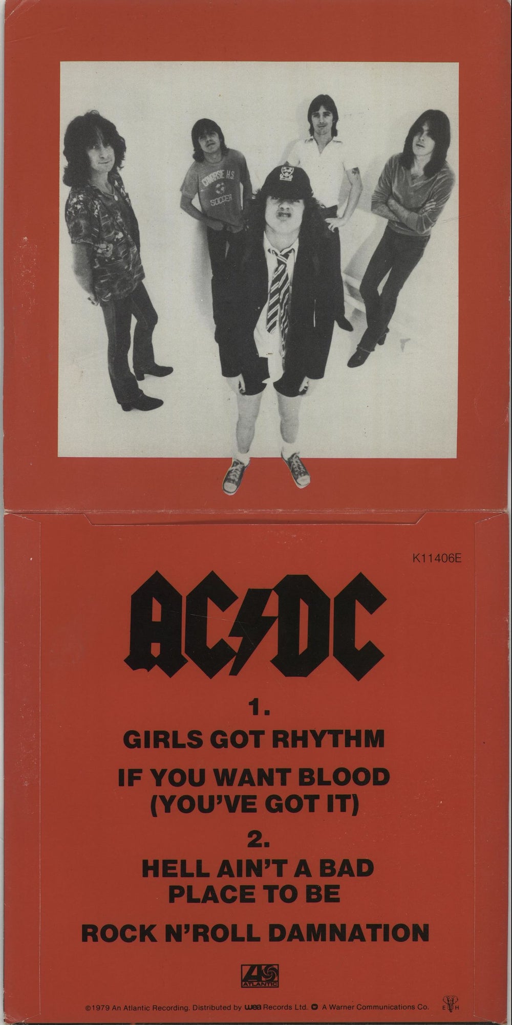 AC/DC Girls Got Rhythm E.P. - Gatefold UK 7" vinyl single (7 inch record / 45) ACD07GI21558