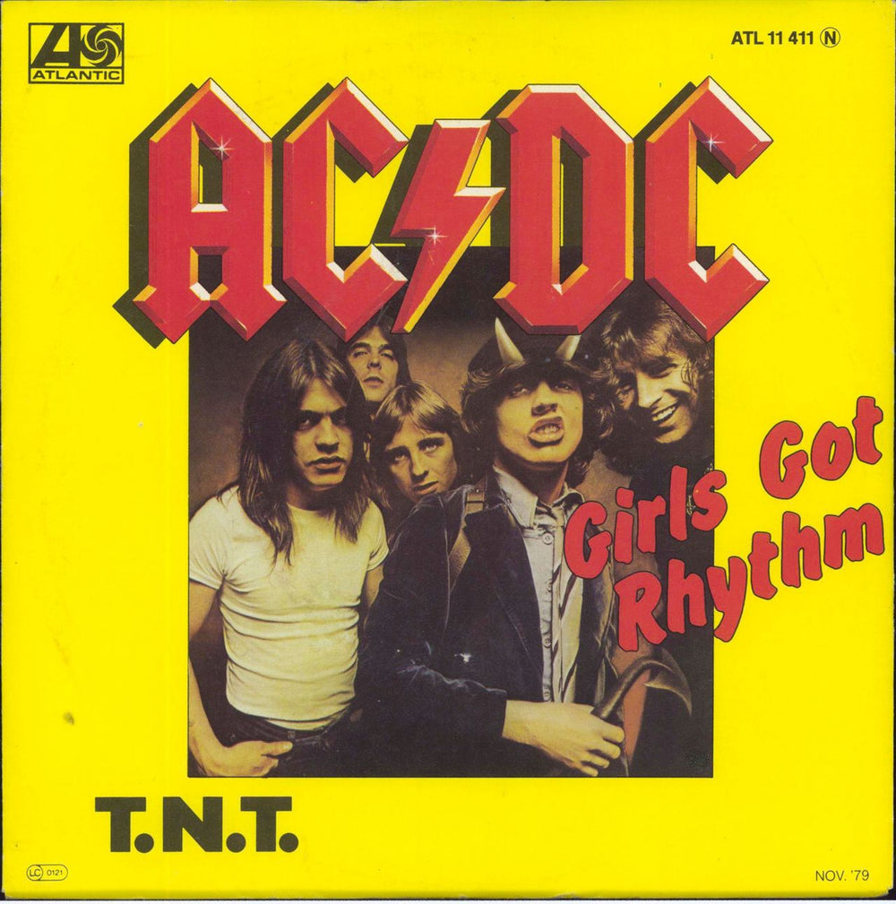 AC/DC Girls Got Rhythm German 7" vinyl single (7 inch record / 45) ATL11411