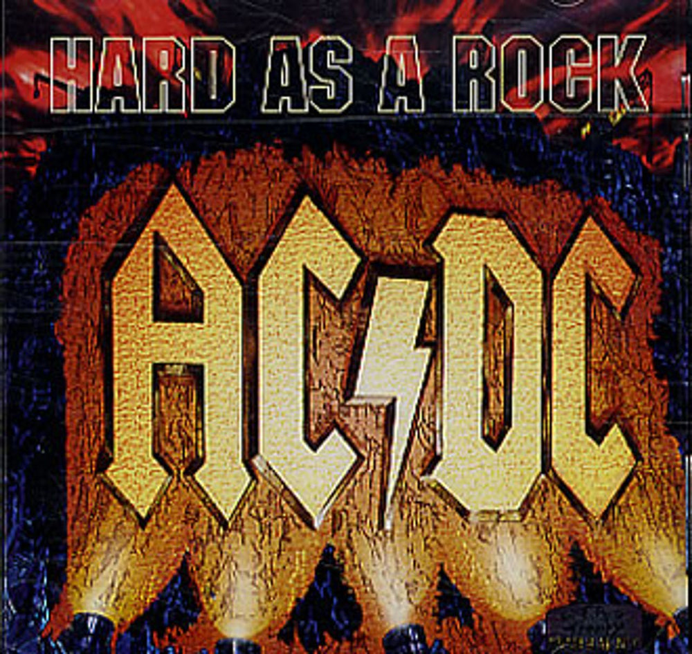 AC/DC Hard As A Rock - Jewel Case + Poster UK CD single (CD5 / 5") A4368CD