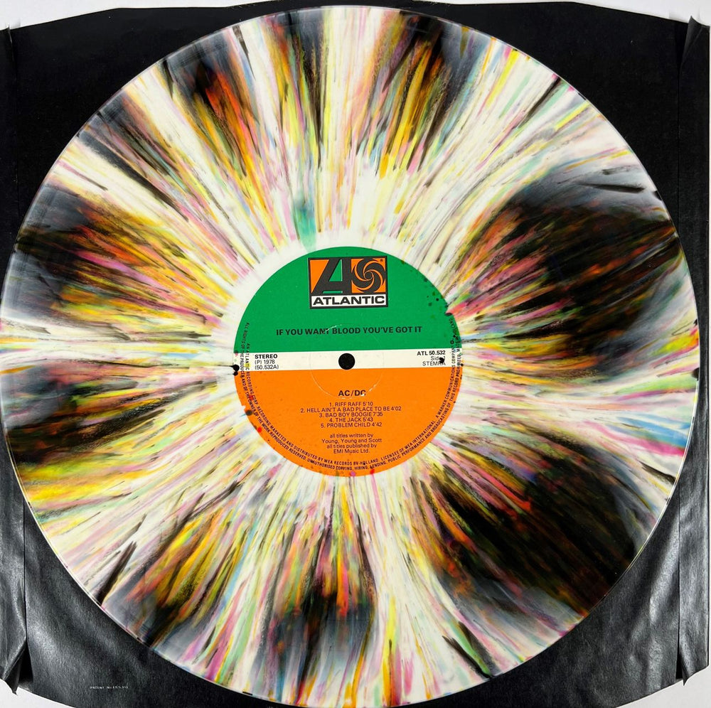 AC/DC If You Want Blood You've Got It - Multi-coloured Splatter Vinyl Dutch vinyl LP album (LP record) ACDLPIF823973