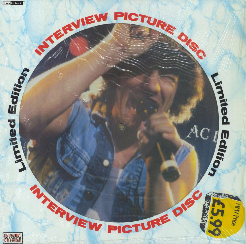 AC/DC Interview Picture Disc UK picture disc LP (vinyl picture disc album) BAK2030