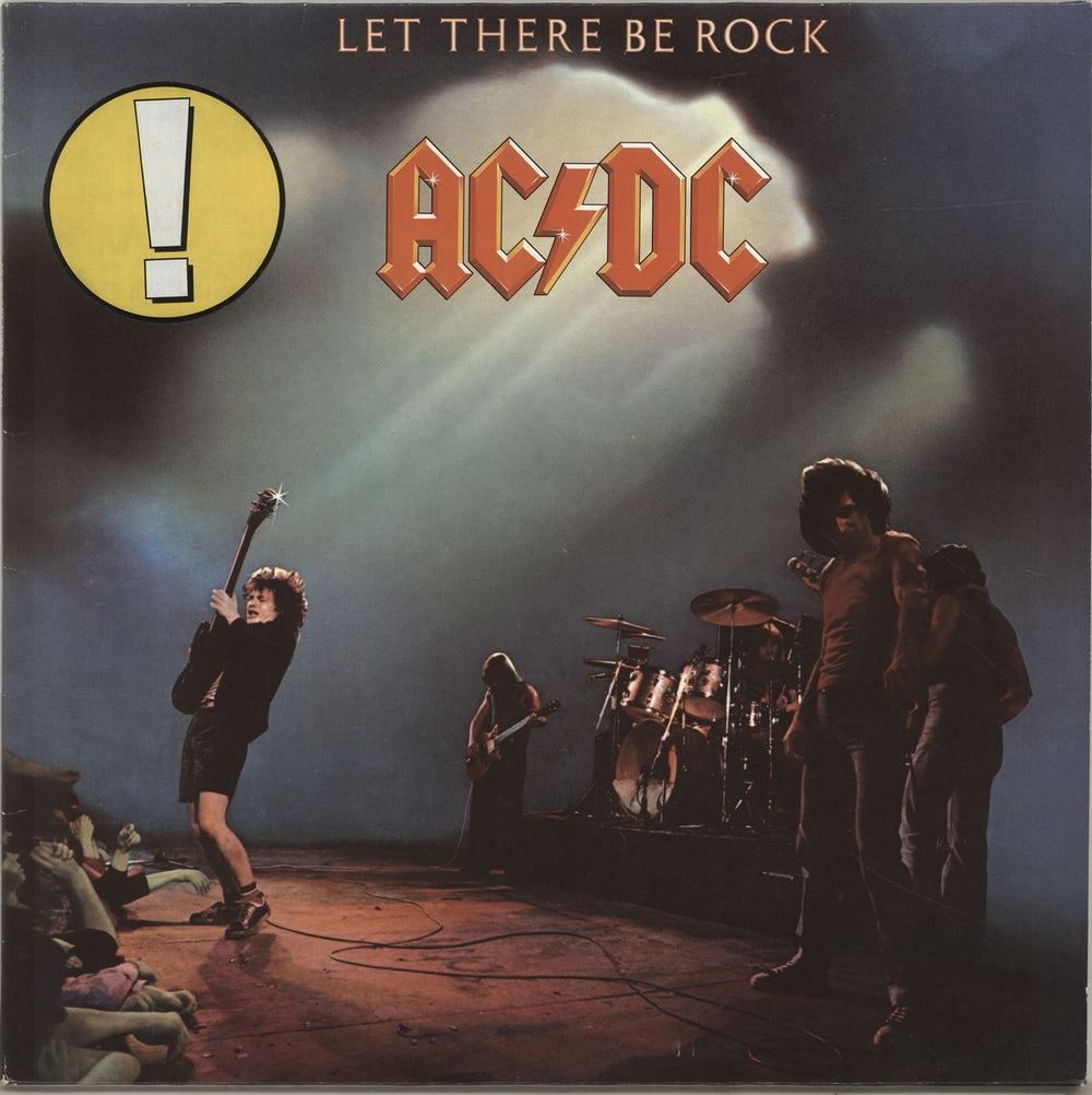 AC/DC Let There Be Rock - ! Stickered German vinyl LP album (LP record) K50366