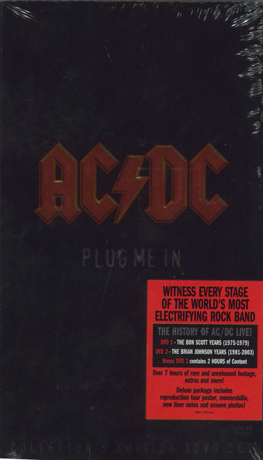 AC/DC Plug Me In - Sealed UK DVD 88697143019