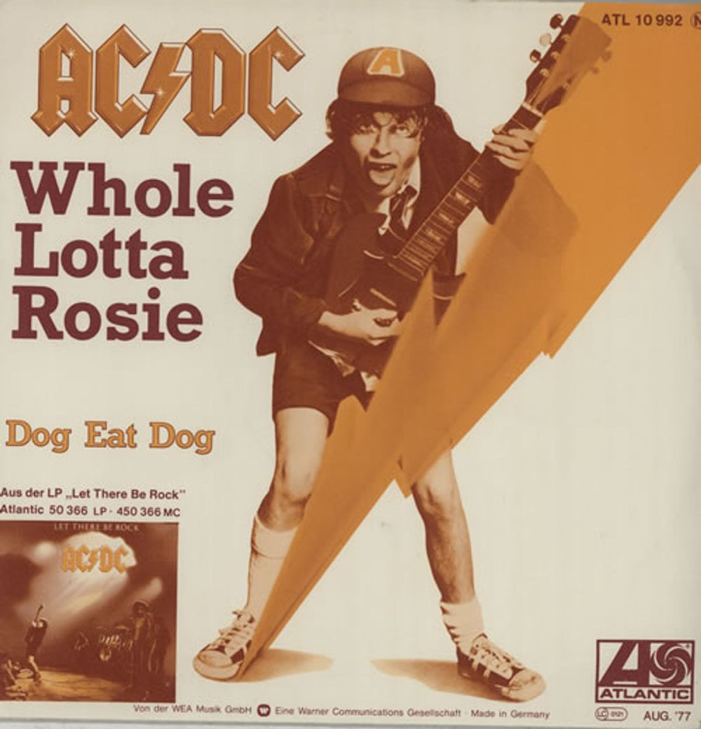 AC/DC Whole Lotta Rosie German 7" vinyl single (7 inch record / 45) ATL10992