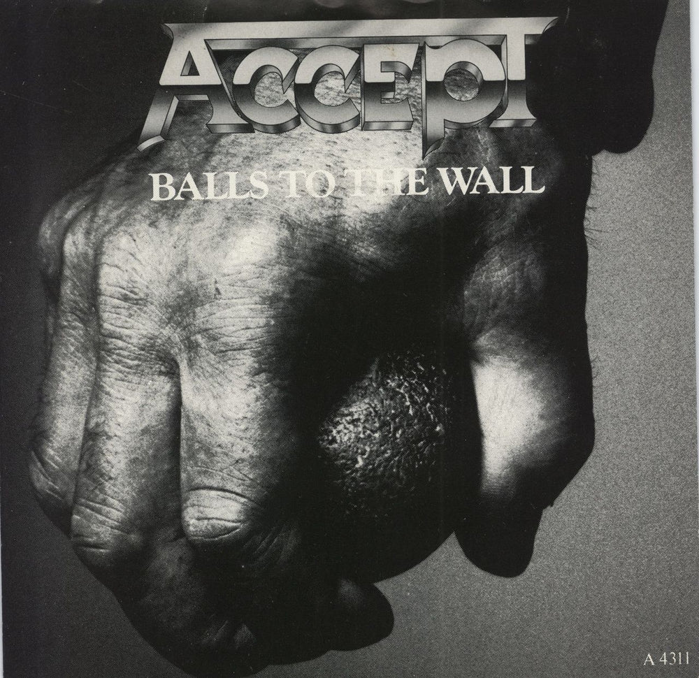 Accept Balls To The Wall UK Promo 7" vinyl single (7 inch record / 45) ACC07BA788473