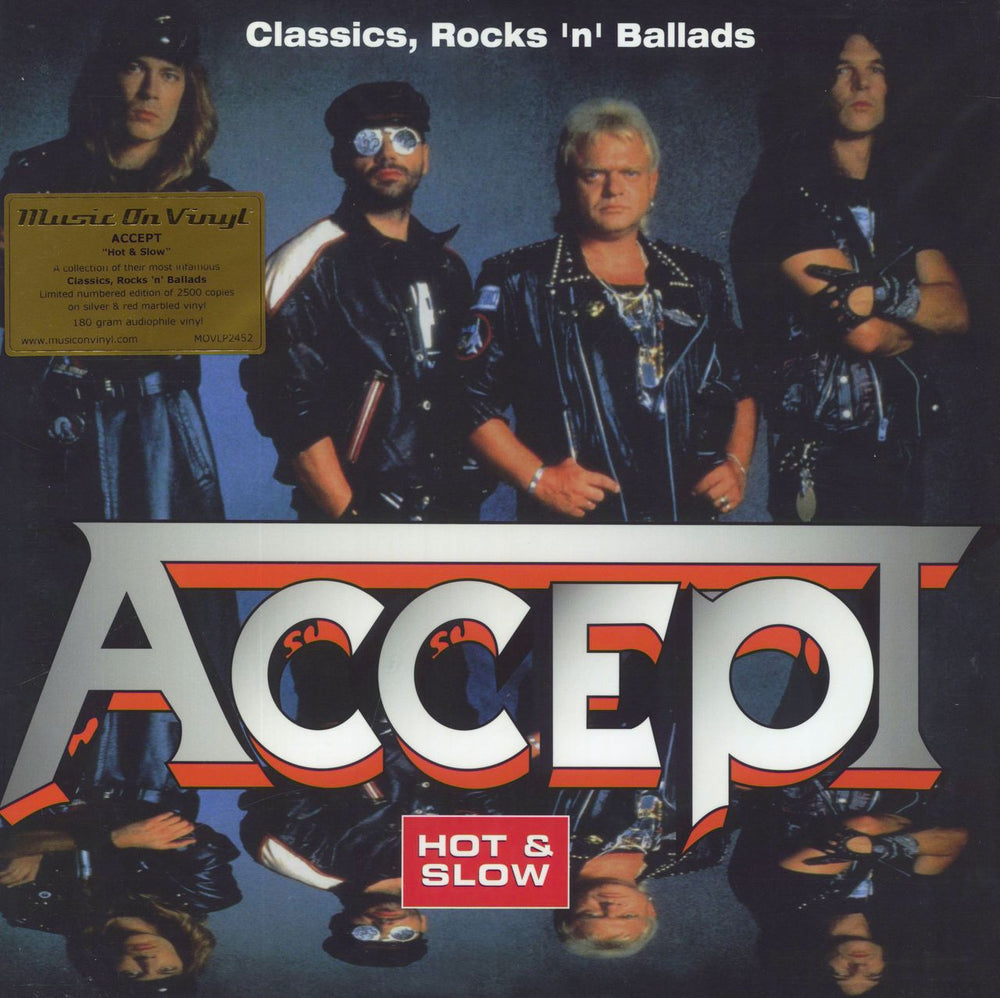 Accept Classics, Rocks 'n' Ballads - Hot & Slow - 180gm Silver & Red Marbled Vinyl UK 2-LP vinyl record set (Double LP Album) MOVLP2452