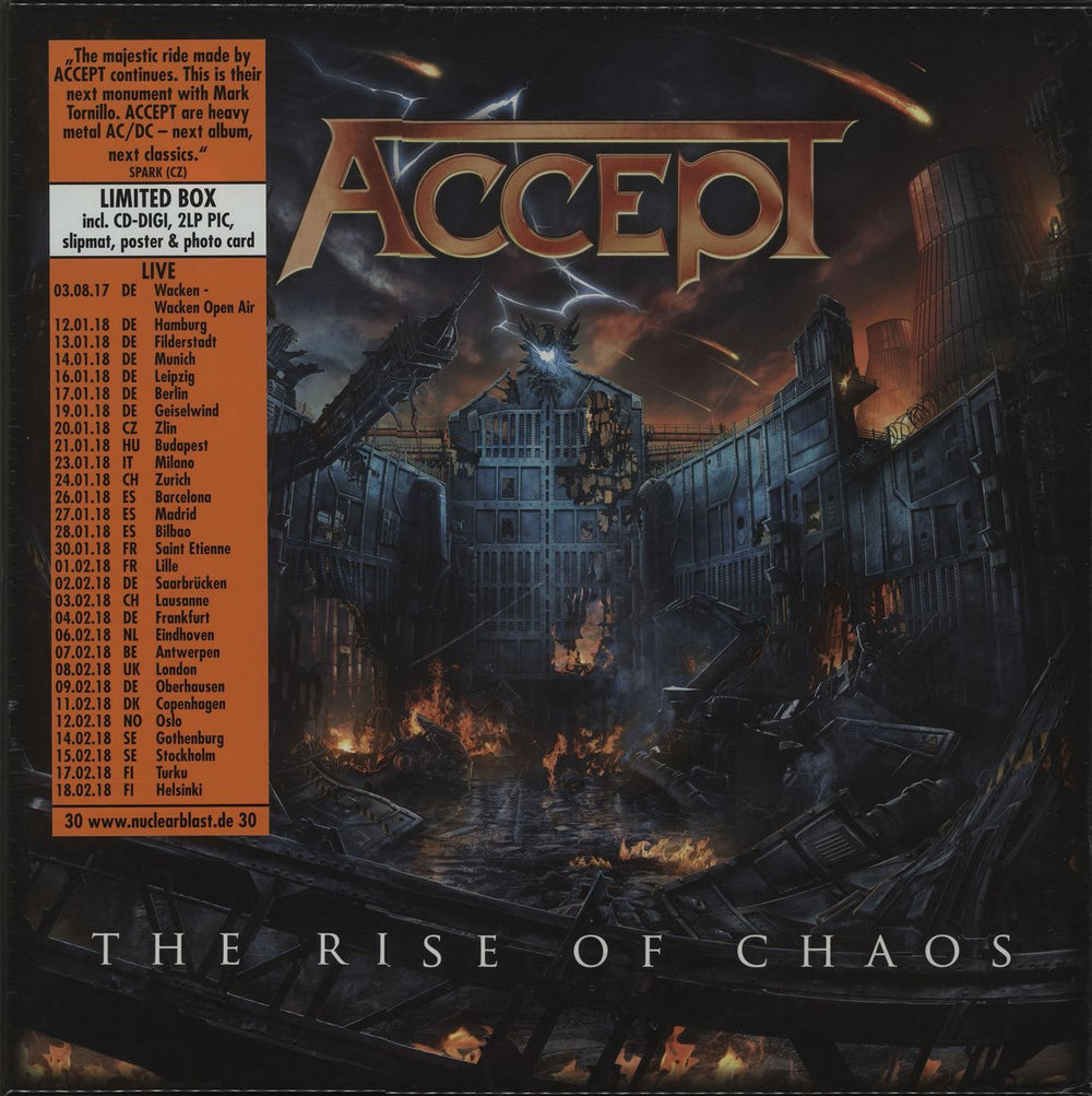 Accept The Rise Of Chaos - Sealed German Vinyl Box Set NB4012-4