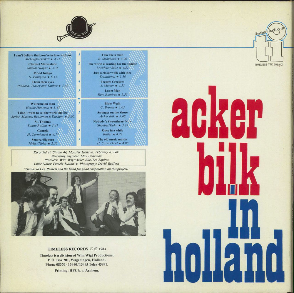 Acker Bilk Acker Bilk In Holland Dutch 2-LP vinyl record set (Double LP Album)