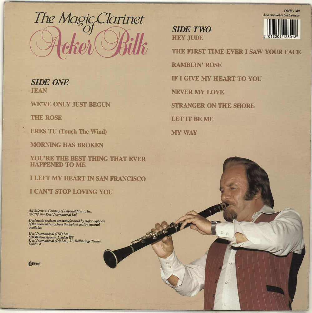 Acker Bilk The Magic Clarinet Of Acker Bilk UK vinyl LP album (LP record) 5012206128018