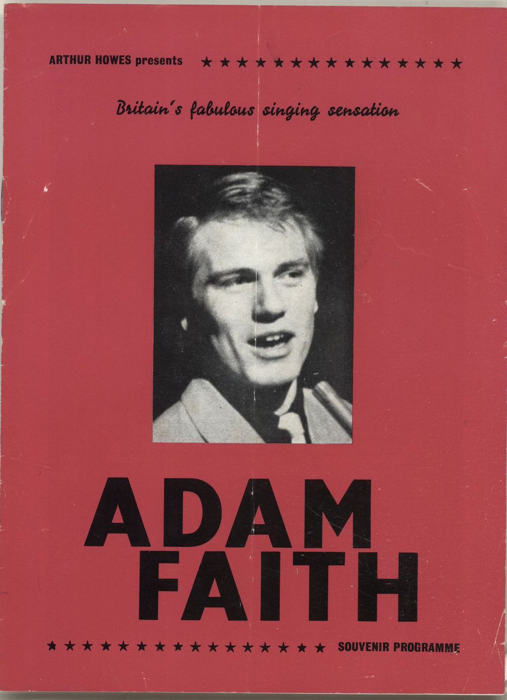 Adam Faith Adam Faith UK tour programme ADFTRAD695975