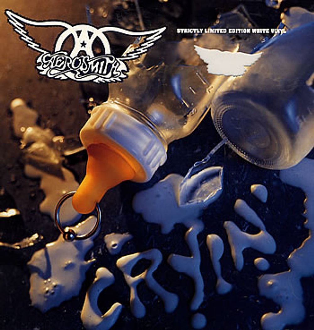 Aerosmith Cryin' - White Vinyl UK 12" vinyl single (12 inch record / Maxi-single) GFST56