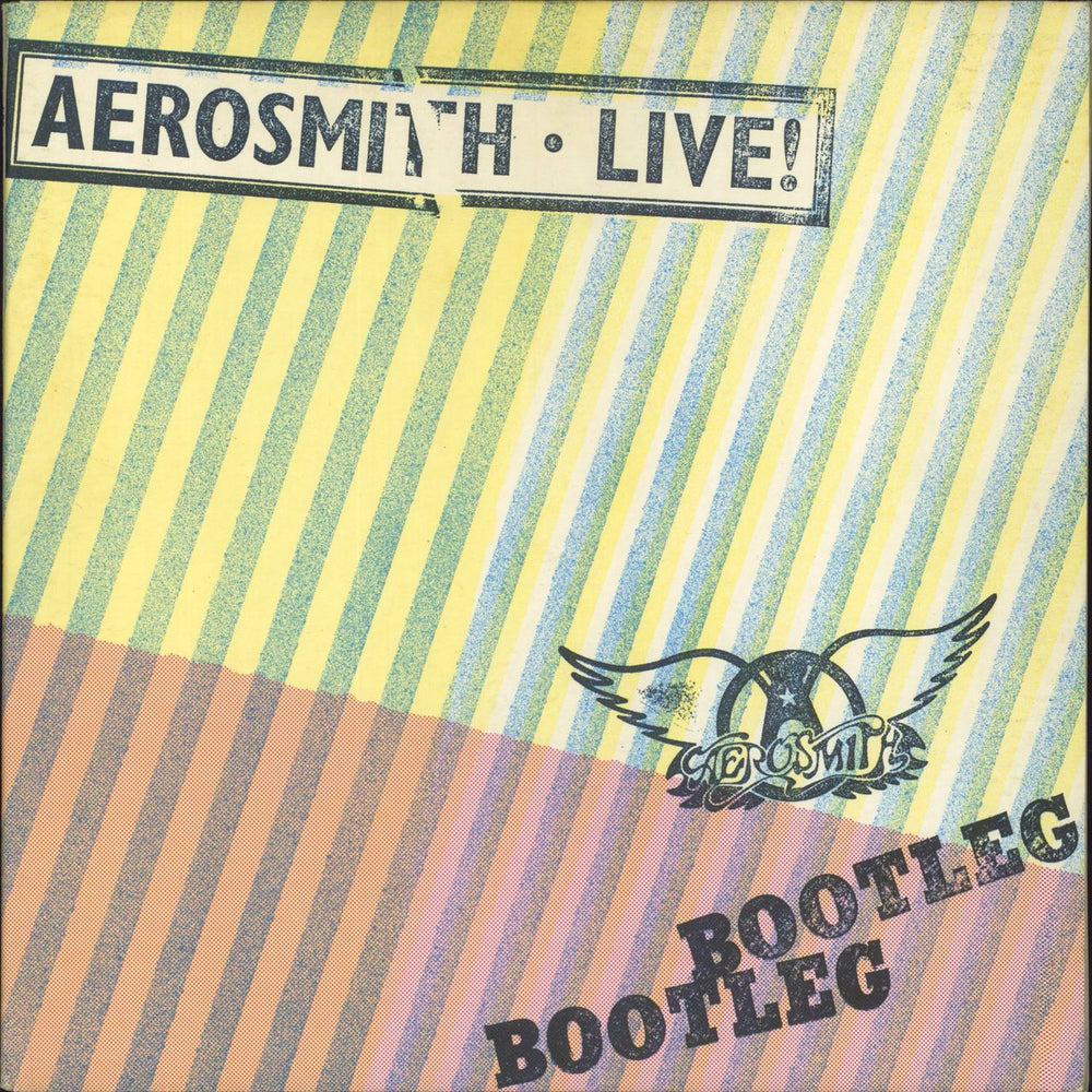 Aerosmith Live! Bootleg + Poster UK 2-LP vinyl record set (Double LP Album) CBS88325