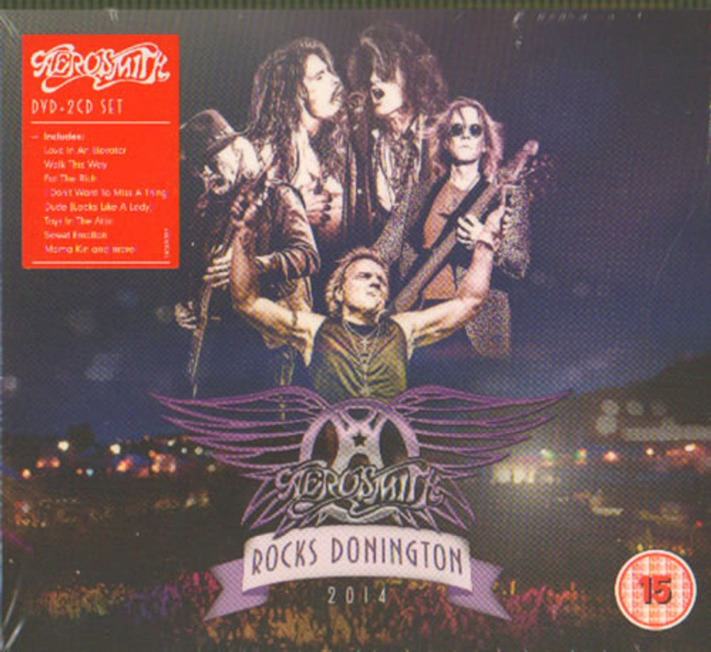 Aerosmith Rocks Donington 2014 - Sealed UK 3-disc CD/DVD Set EAGDV039