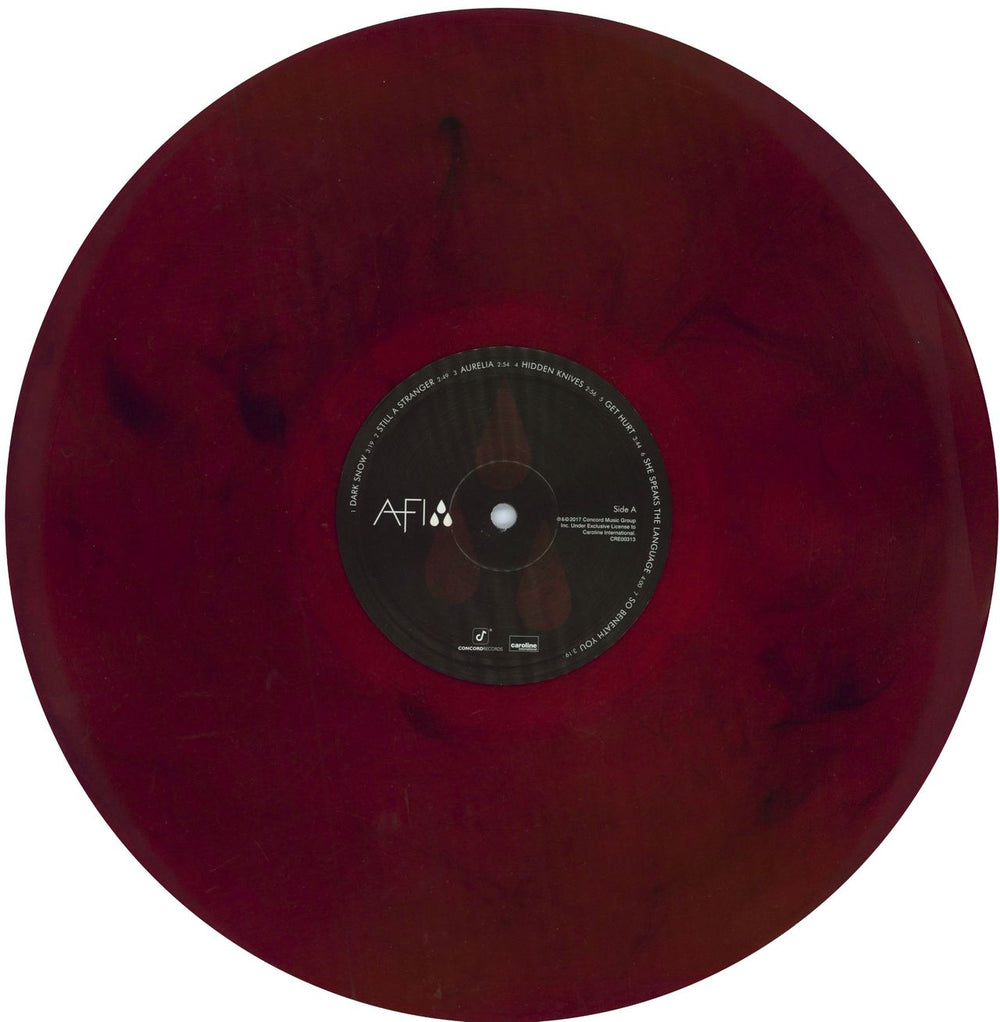 AFI AFI (The Blood Album) - Red & Black Marbled Vinyl US vinyl LP album (LP record) AFSLPAF788024