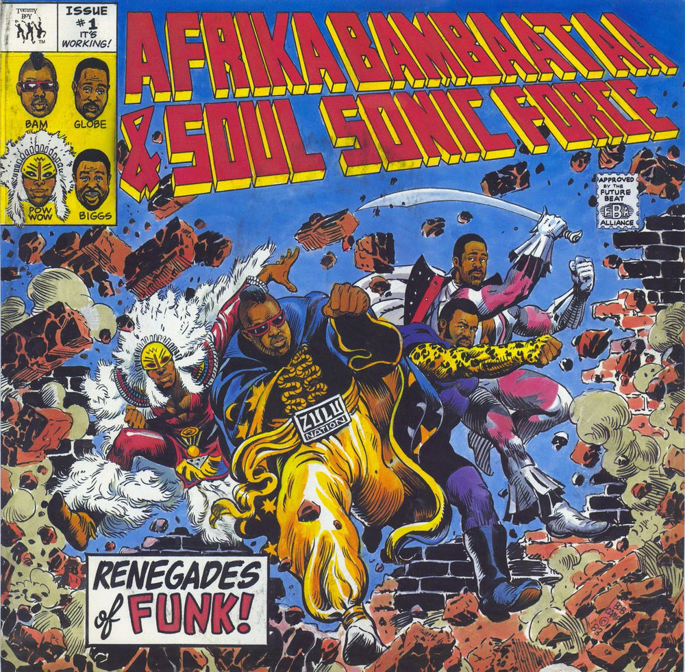 Afrika Bambaataa Renegades Of Funk UK 12" vinyl single (12 inch record / Maxi-single) AFRX1