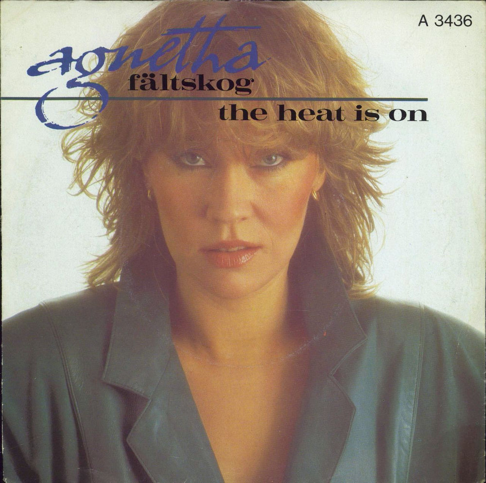 Agnetha Fältskog The Heat Is On - A Label UK Promo 7" vinyl single (7 inch record / 45) A3436