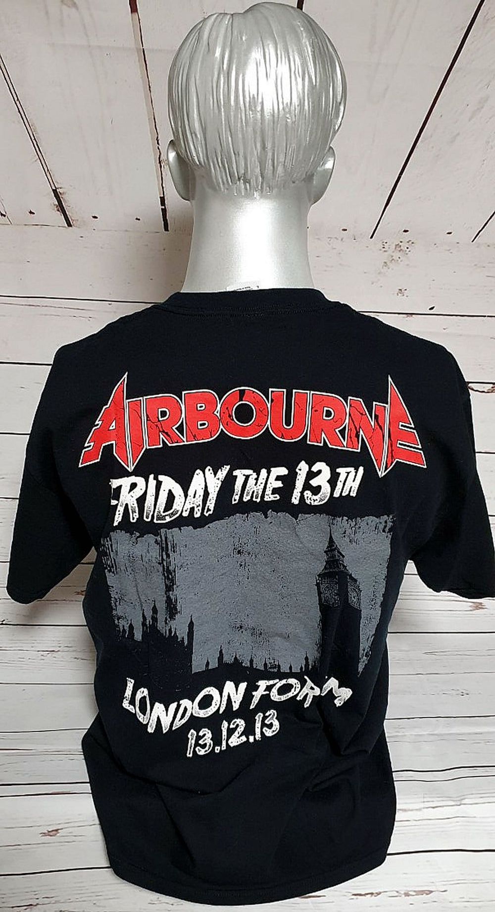 Airbourne Friday The 13th London Forum T-Shirt - Large UK t-shirt AX6TSFR751669