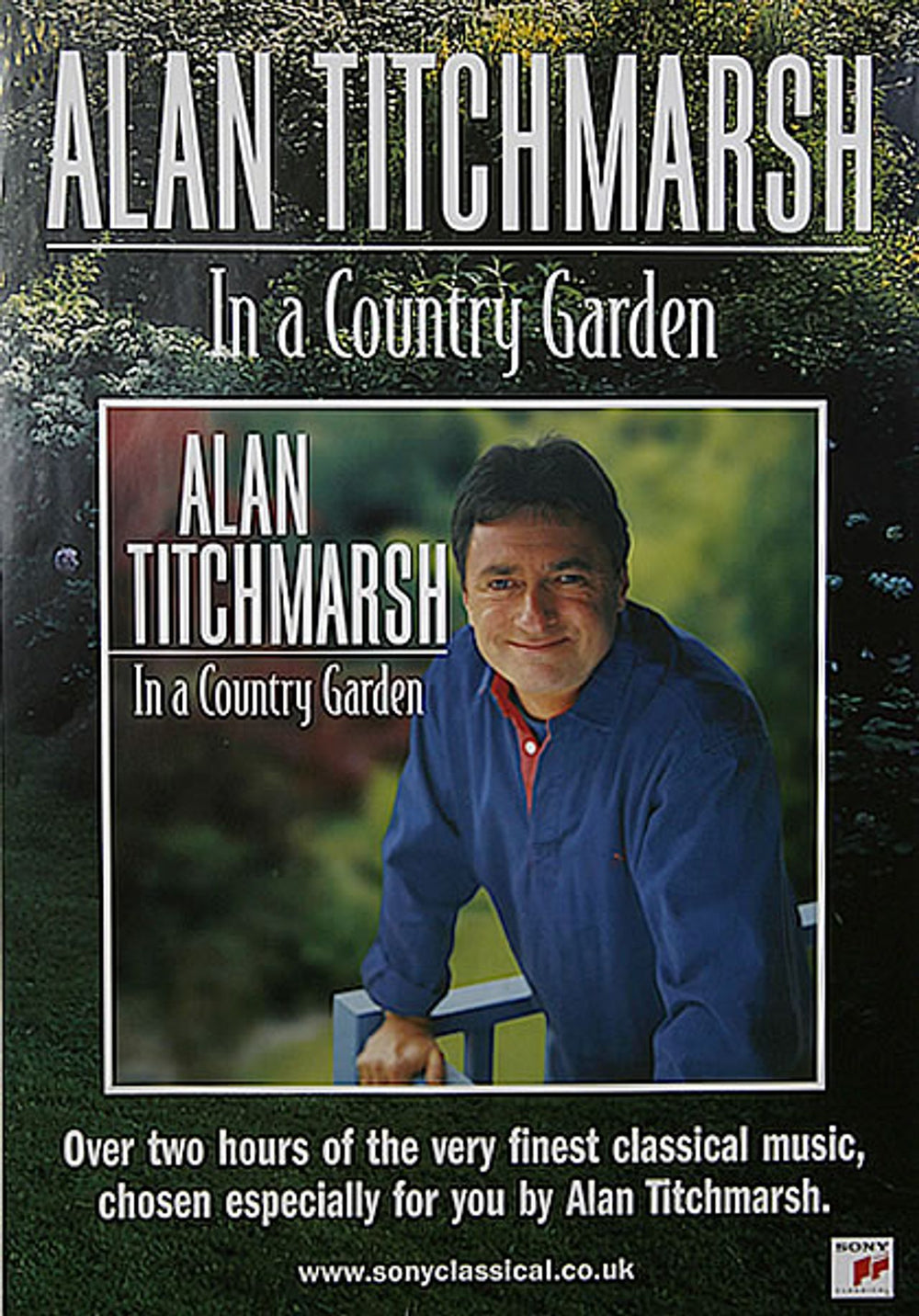 Alan Titchmarsh In A Country Garden UK Promo poster 20" X 29"