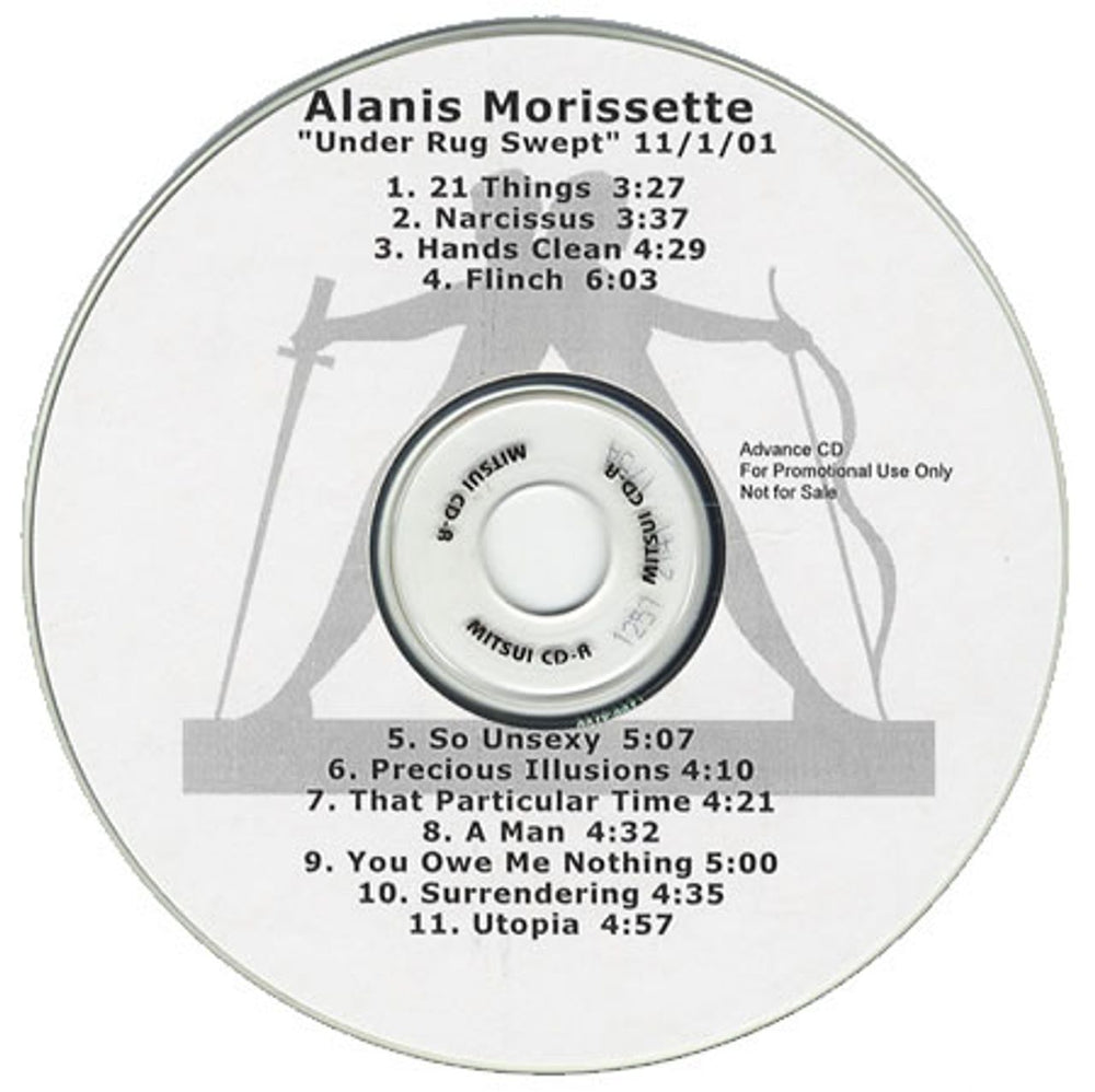 Alanis Morissette Under Rug Swept US Promo CD-R acetate CD-R ACETATE