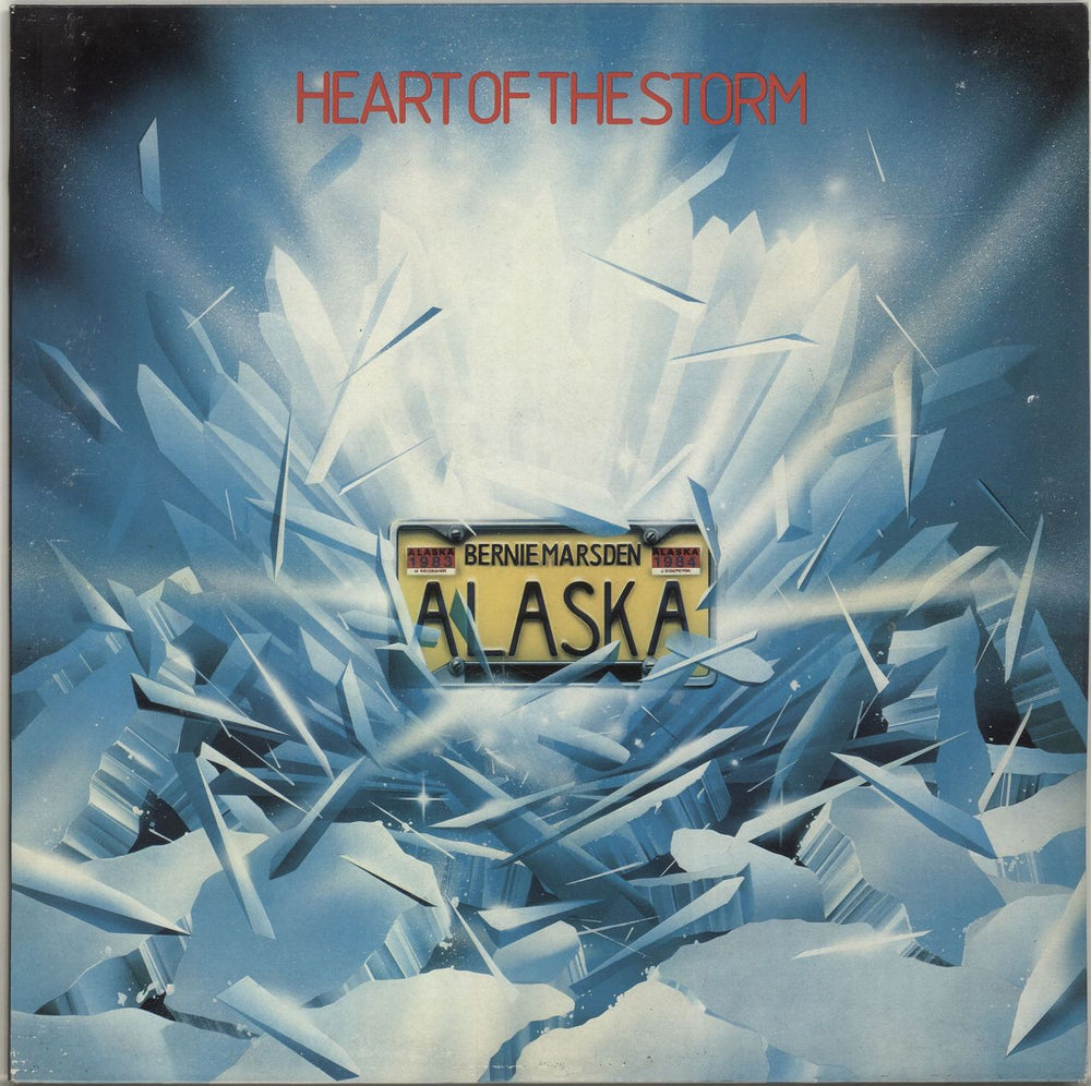 Alaska (UK) Heart Of The Storm + merch insert UK vinyl LP album (LP record) MFN23