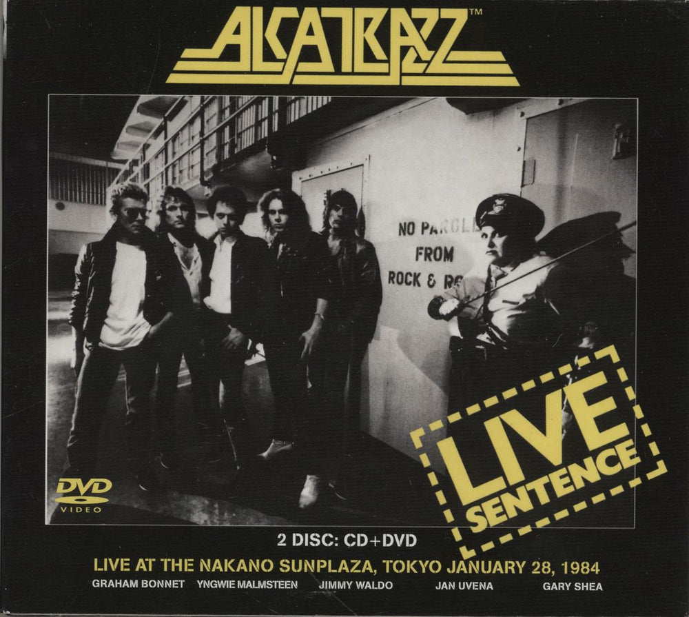 Alcatrazz Live Sentence UK 2-disc CD/DVD set HNECDVD063