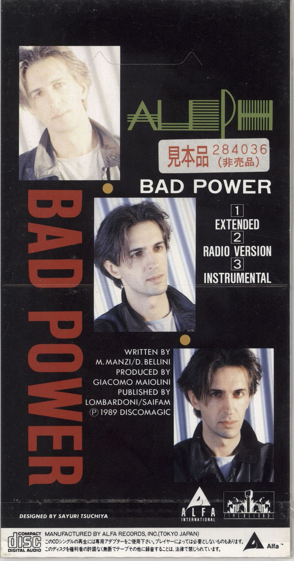 Aleph Bad Power Japanese Promo 3" CD single (CD3) 4988024108130