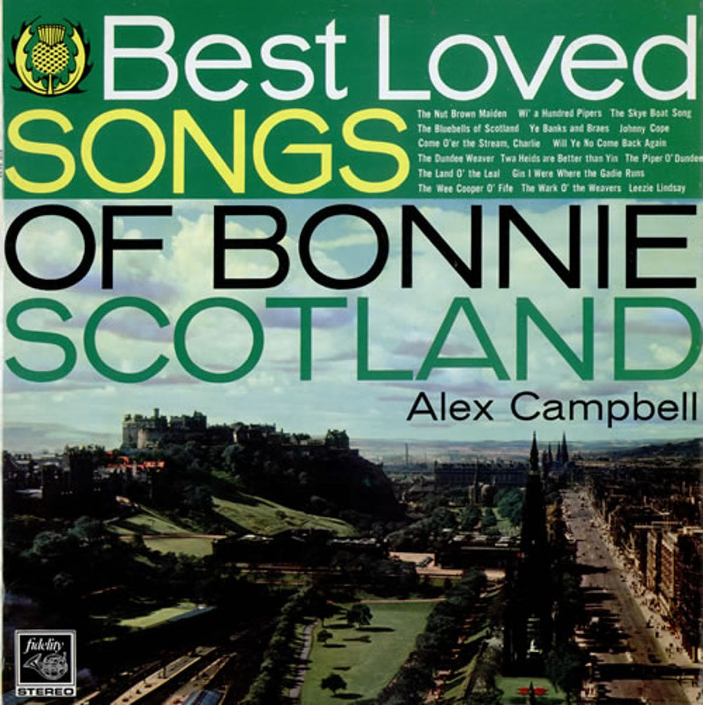 Alex Campbell Best Loved Songs Of Bonnie Scotland UK vinyl LP album (LP record) FID2169