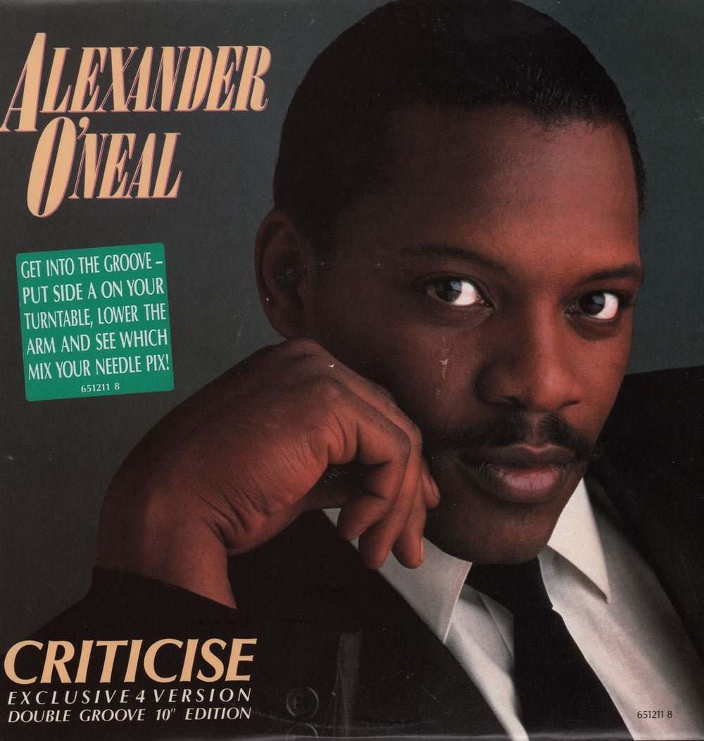 Alexander O'Neal Criticise UK 10" vinyl single (10 inch record) 651211-8