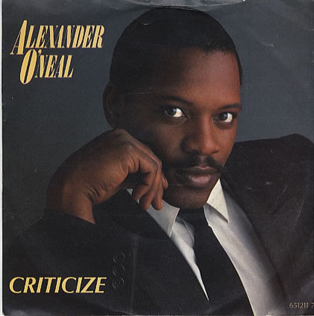 Alexander O'Neal Criticize UK 7" vinyl single (7 inch record / 45) 6512117