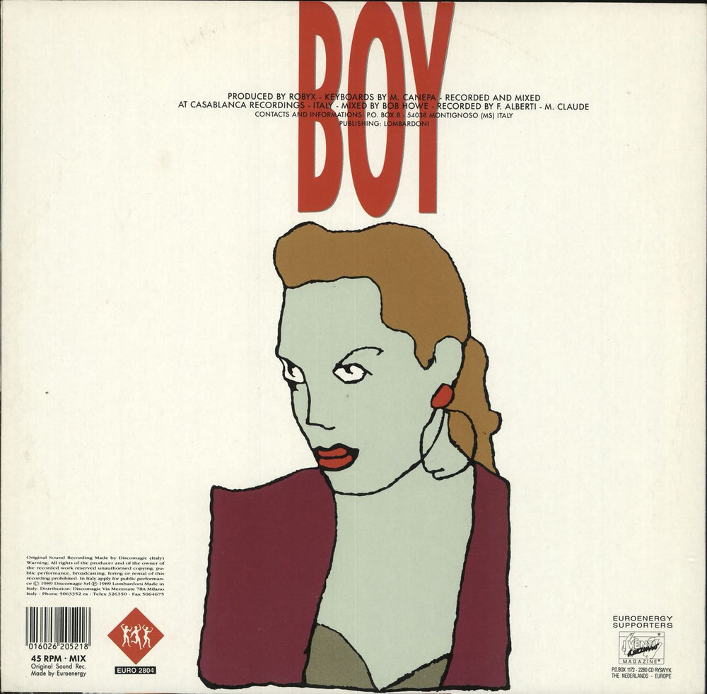 Alexia Boy Italian 12" vinyl single (12 inch record / Maxi-single)