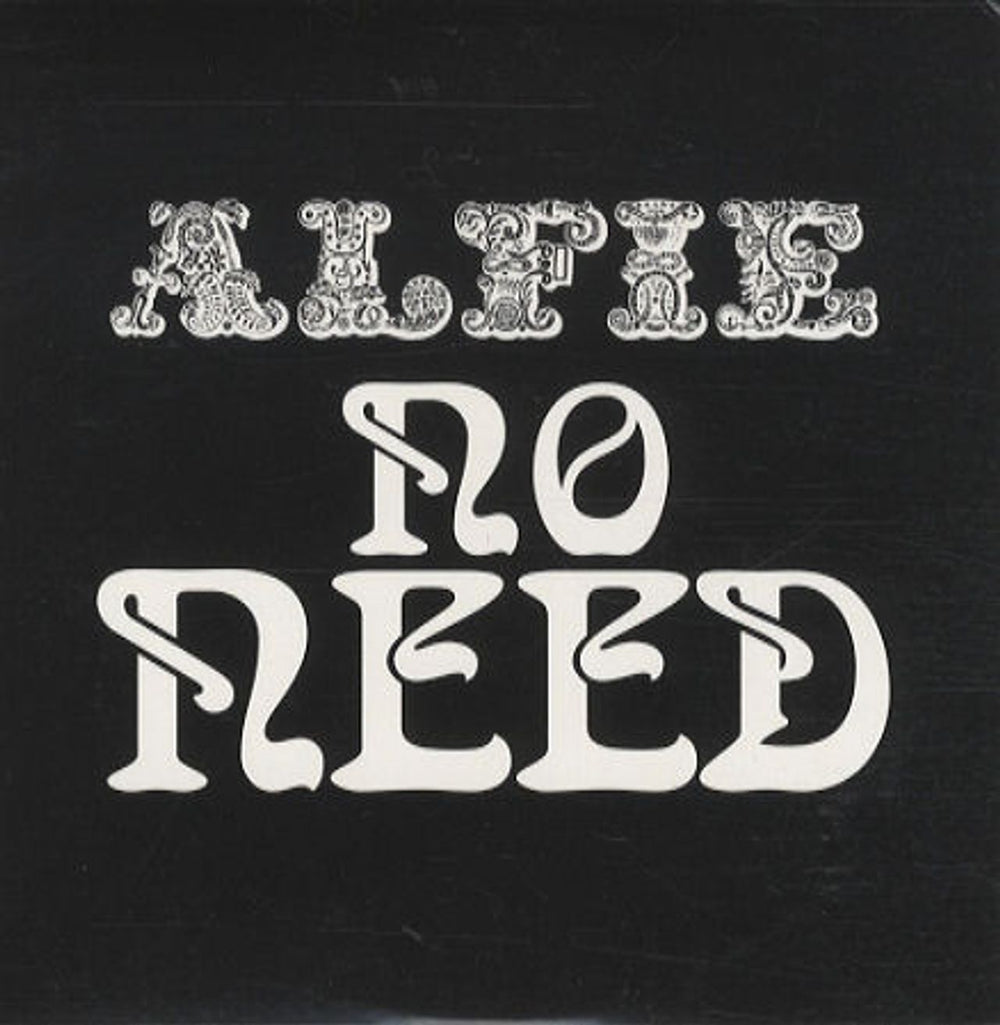 Alfie No Need UK Promo CD single (CD5 / 5") 99CDDJ